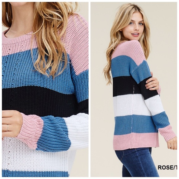 🛍LAST 1! SALE!! Soft Color Block Sweater! - Picture 6 of 6